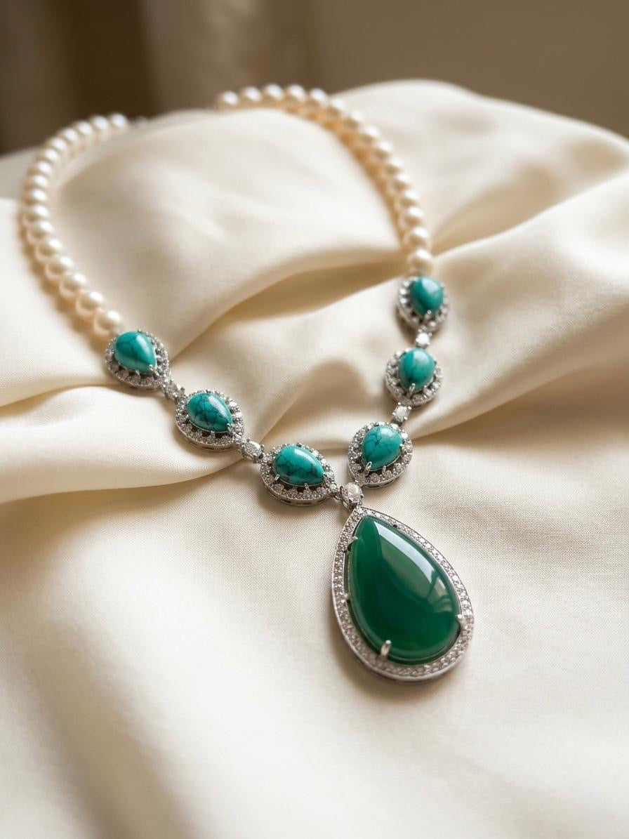 Emerald Cascade Necklace