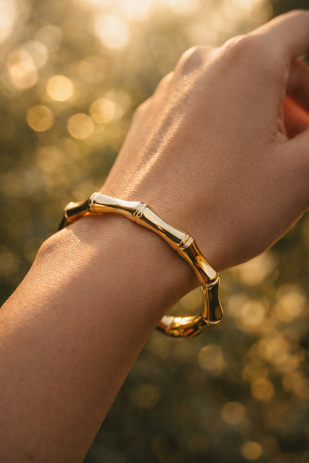 Golden Bamboo Bangle