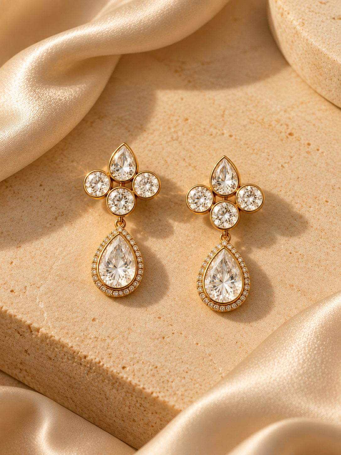 The Maharani Polki Necklace & Earrings Set