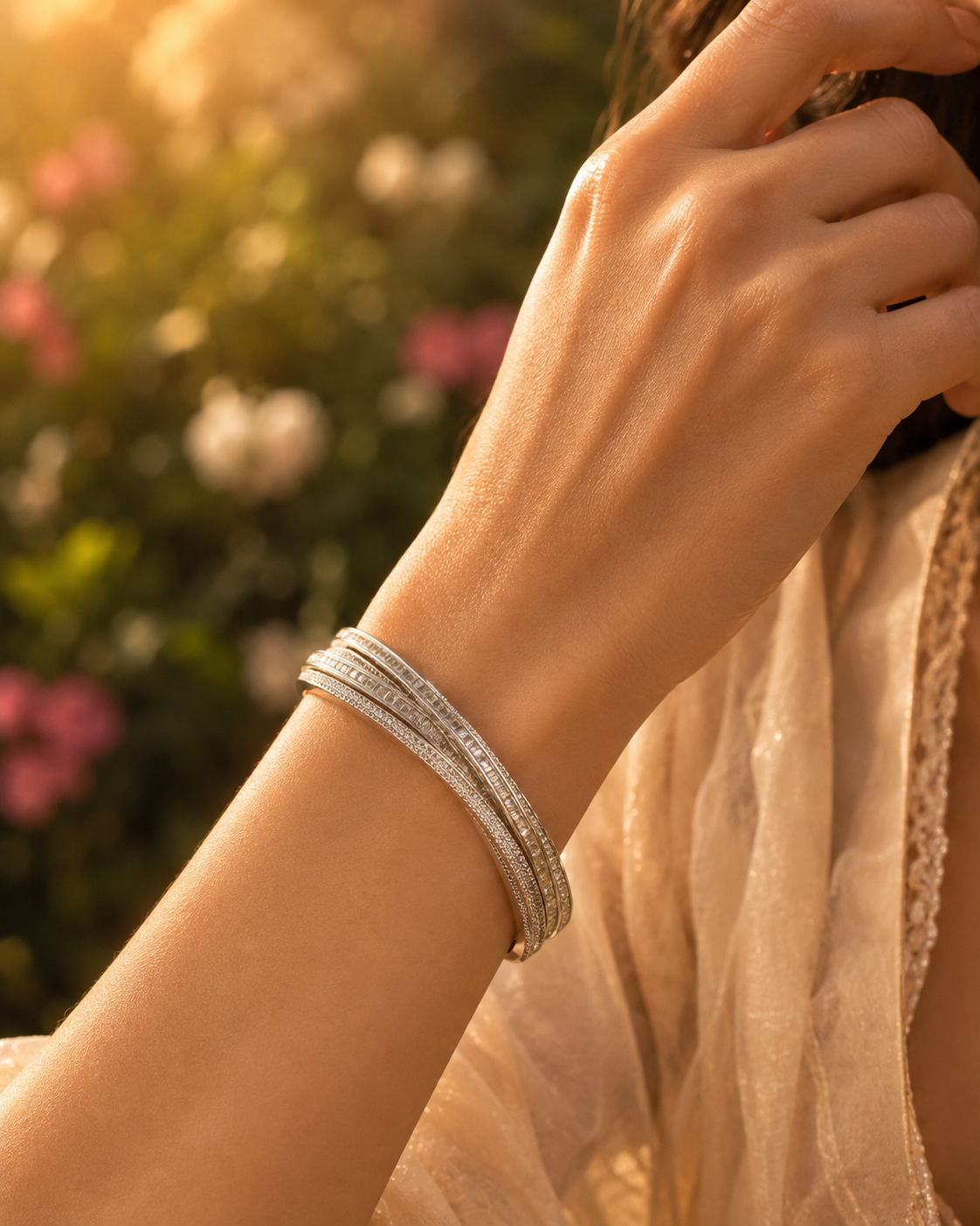 Élan Crystal Crossover Cuff