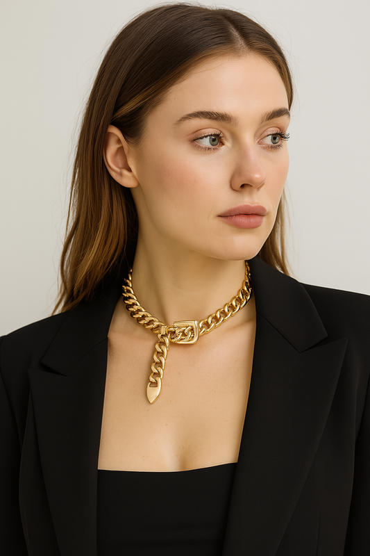 Modern Gold Statement Necklace Collection