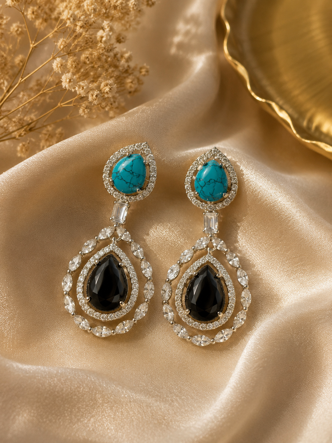 Midnight Sky Drop Earrings