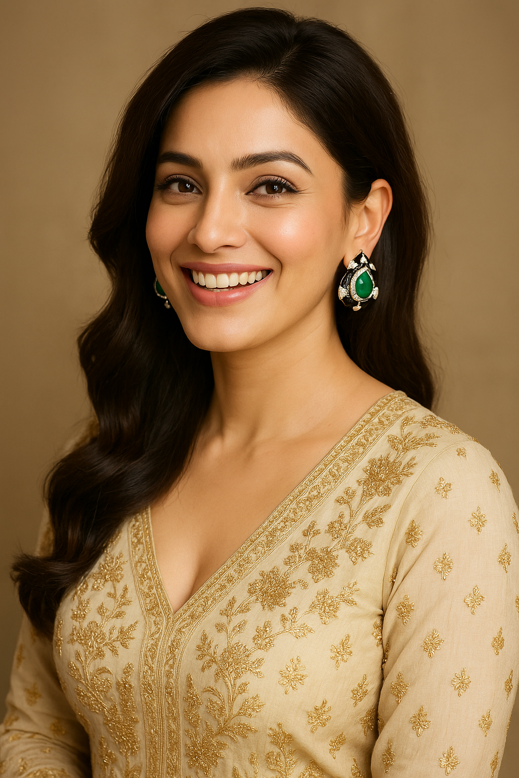 Enamel & Gemstone Teardrop Statement Studs