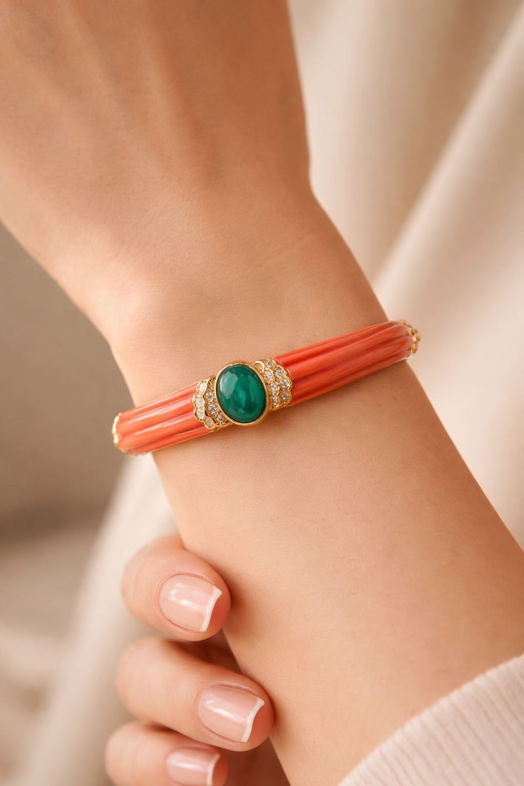 Emerald Orbit Bracelet