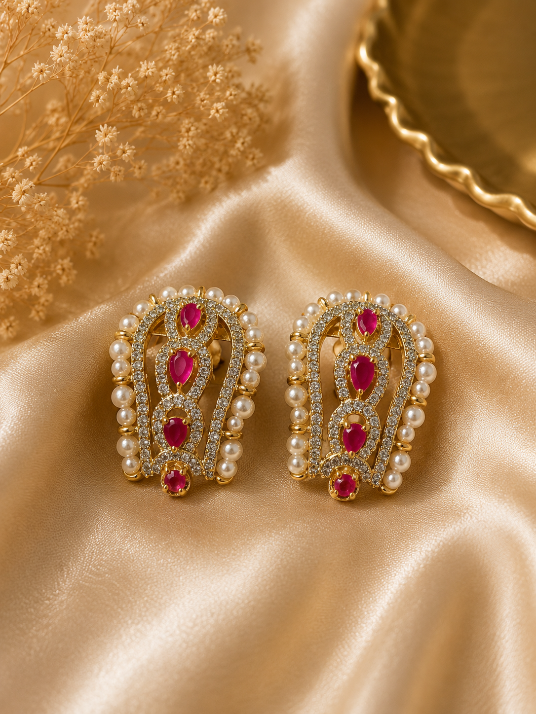 Maharani Ruby Studs