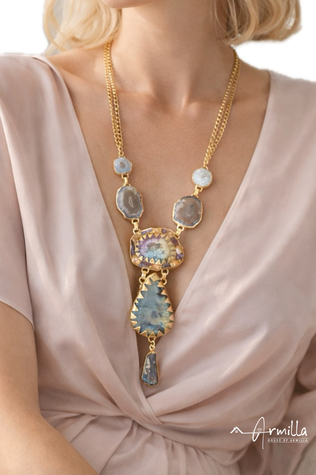 Celestial Aura Statement Necklace
