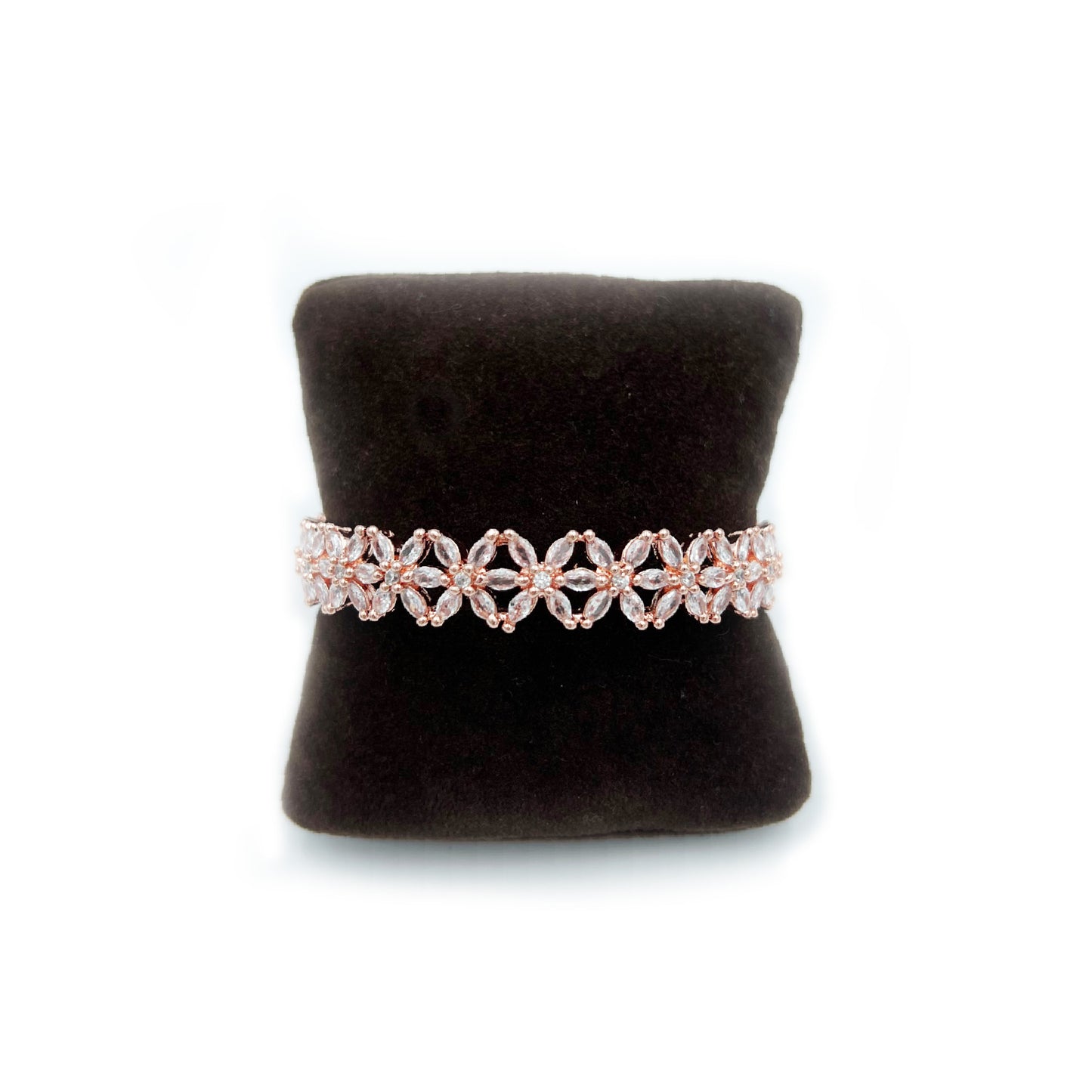 Elegant Floral Charm Bangle