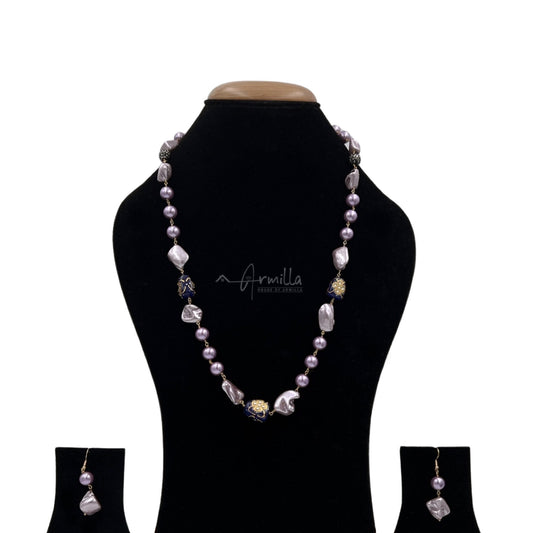 Single Line Baroque Pearl String