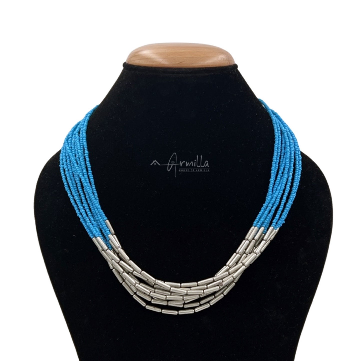 Vintage Turquoise Beaded Necklace