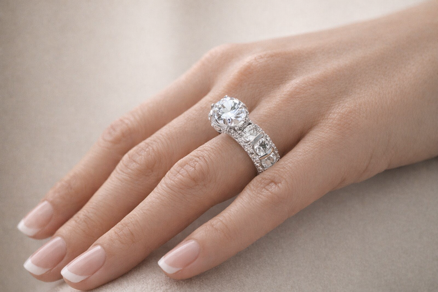 Regal Radiance Solitaire Band
