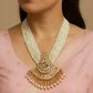 Graceful Pearl & Polki Layered Necklace