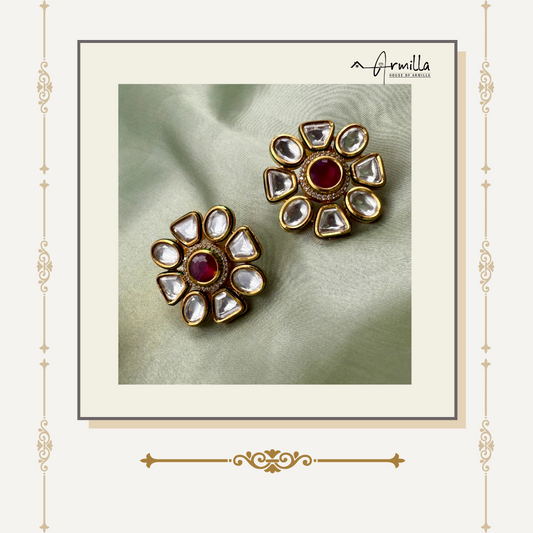 Royal Bloom Kundan Studs