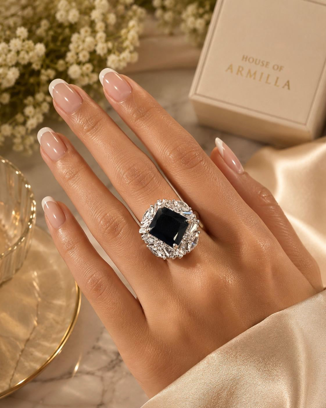 Midnight Halo Ring