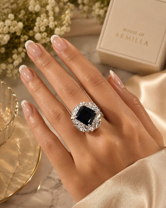 Midnight Halo Ring