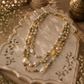 Mehrunisa Baroque Pearl & Polki Layered Necklace