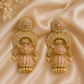 Blush Pink Double Jhumka Earrings