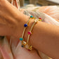 Navratan Minimalist Double-Line Bracelet
