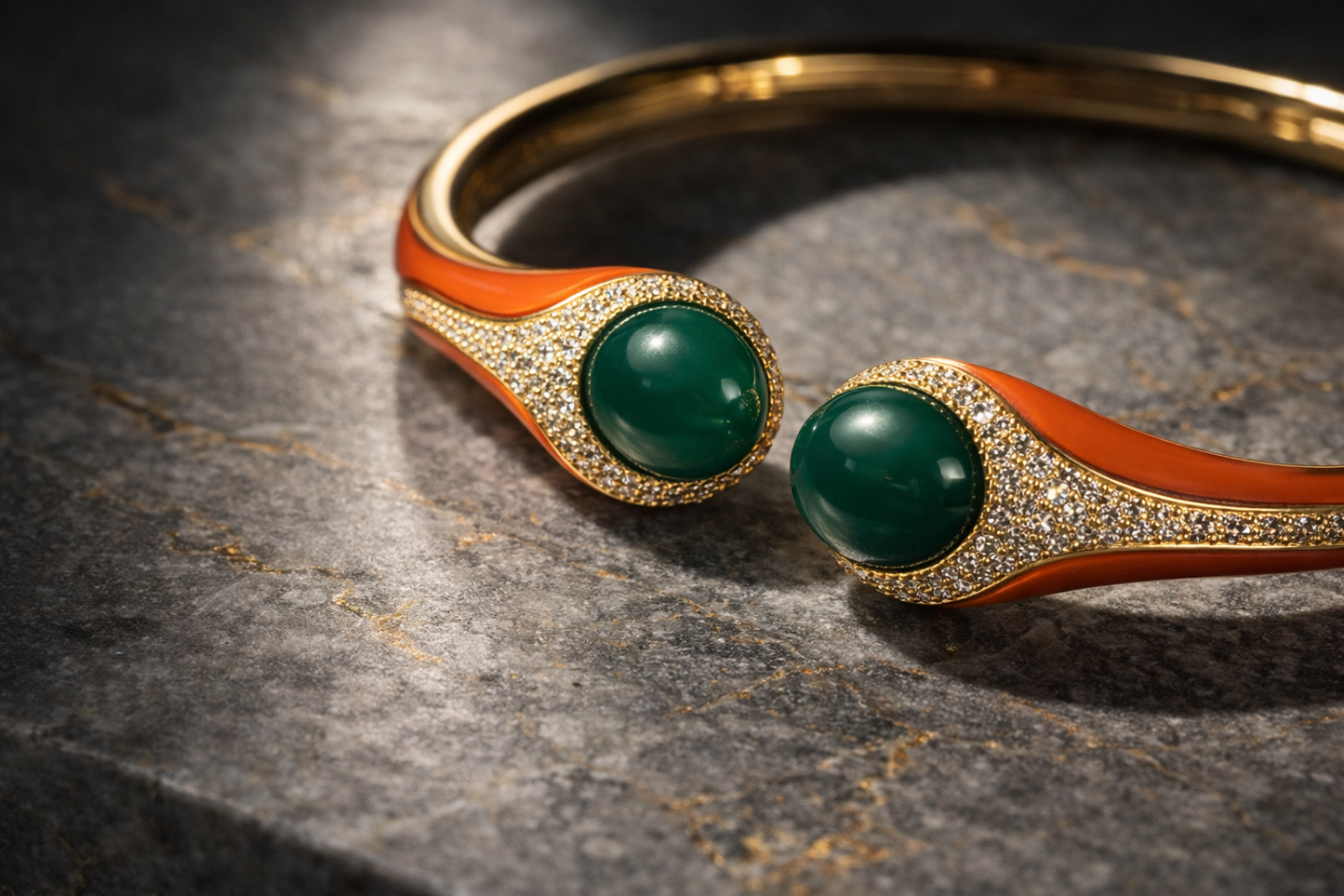 Emerald Flame Cuff