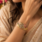 Zehra Polki Enamel Cuff