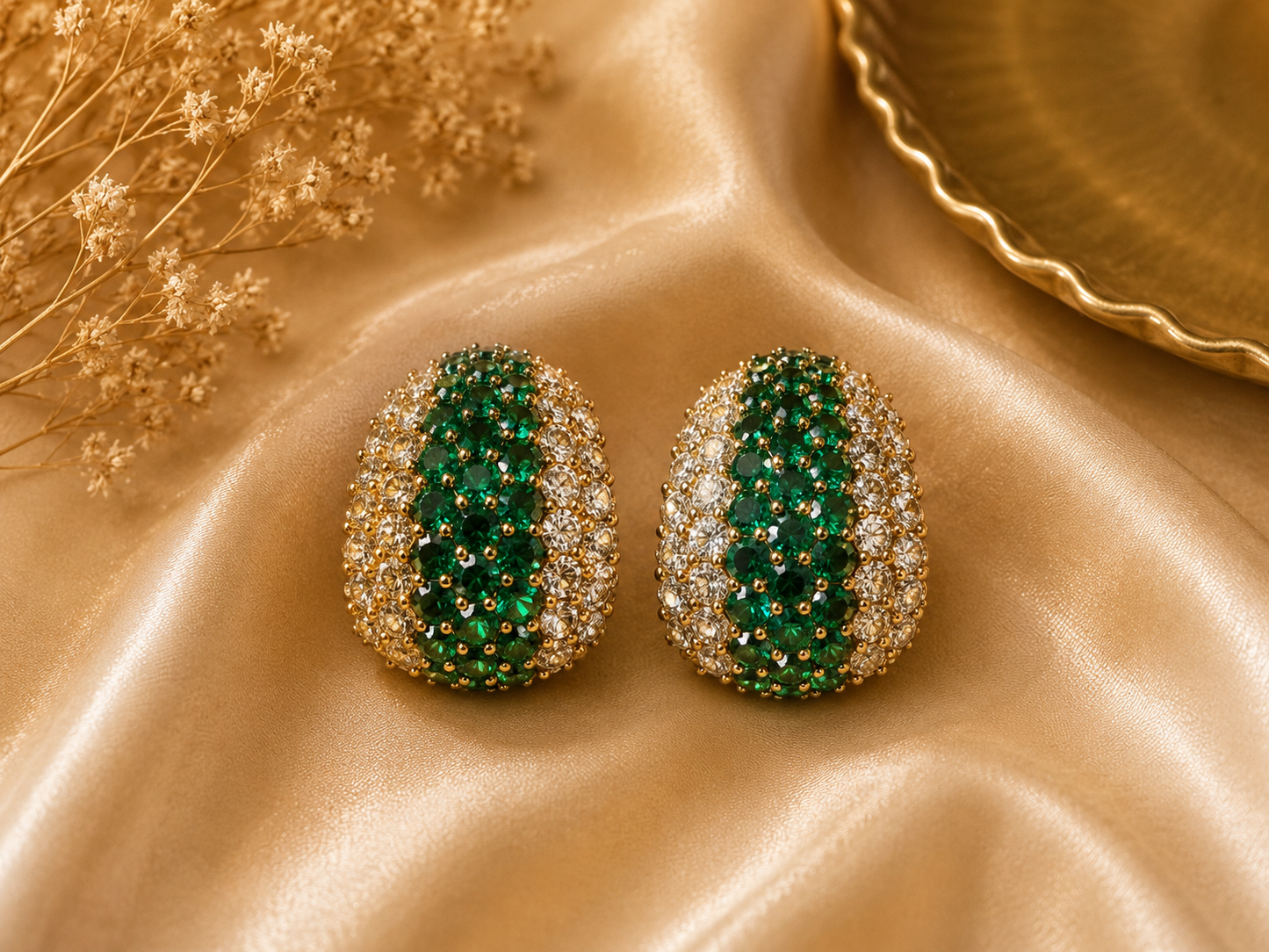 Green Royale Studs