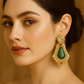Emerald Radiance Kundan Studs