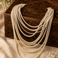 Cascading Pearl Statement Necklace