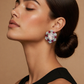 Rosé Royale Floral Stud Earrings