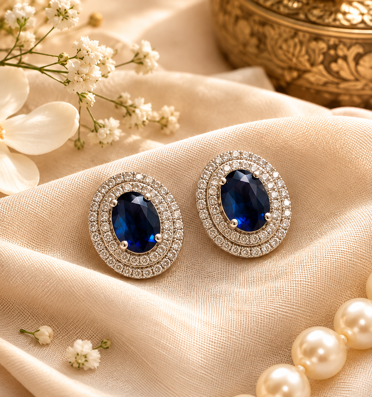 Shimmering Crystals Majesty Statement Studs