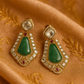 Emerald Radiance Kundan Studs