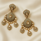 Regal Meenakari & Kundan Chandelier Earrings