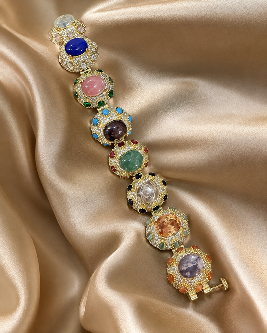 Navratna Royale Statement Bracelet