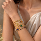 Navrangi Orbit Gemstone Cuff Bracelet