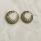 Eternal Crescent – Vintage Filigree Hoop Earrings