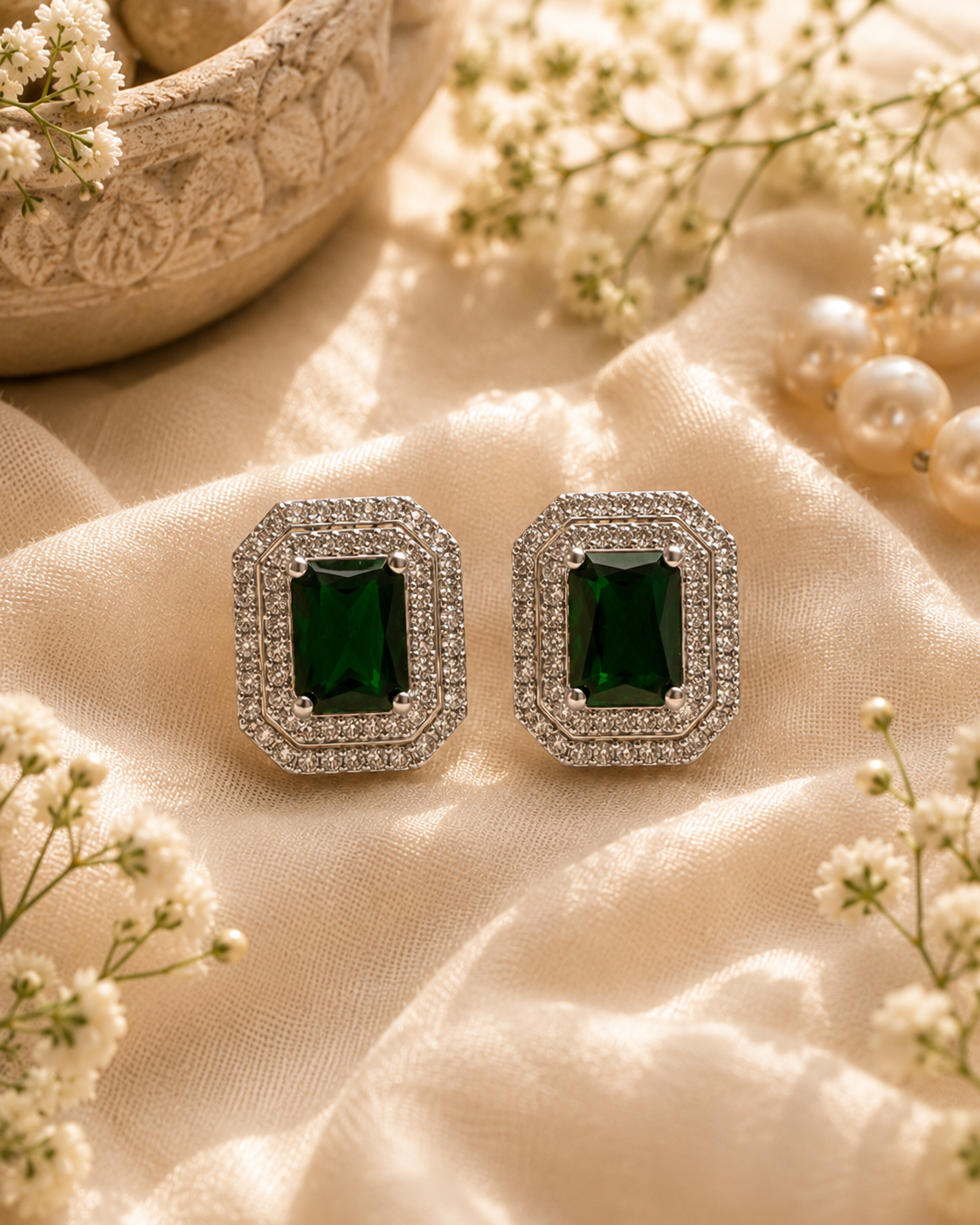 Shimmering Crystals Majesty Statement Studs