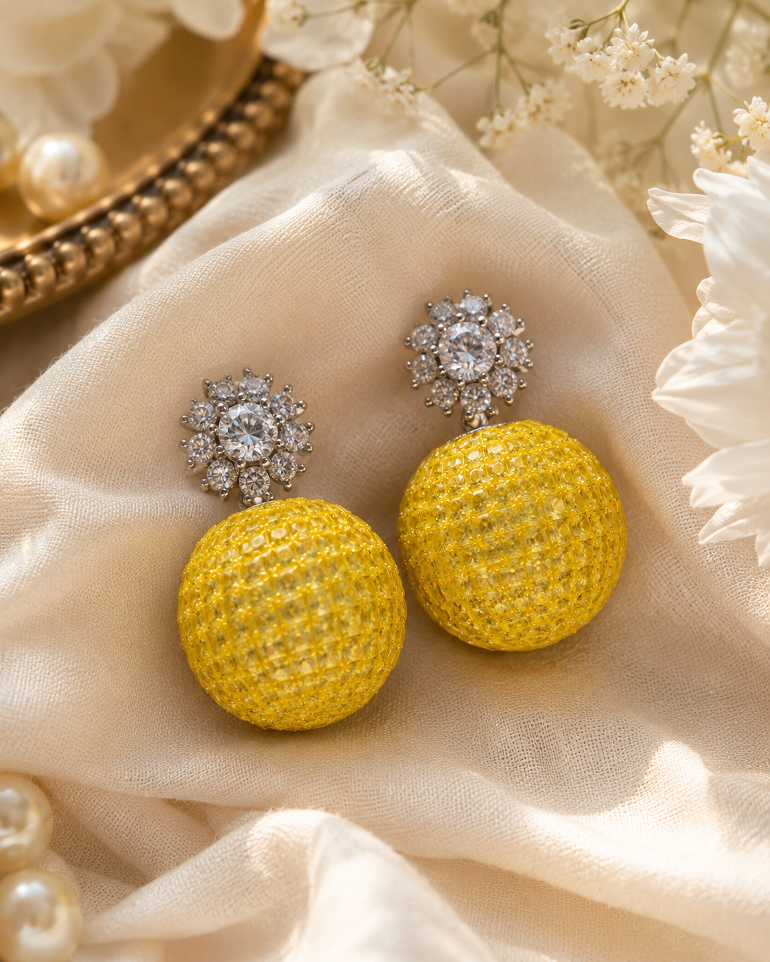 Sunshine Crystal Statement Drops
