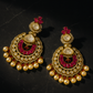 Ruby Royale Kundan Chandbalis