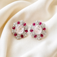 Rosé Royale Floral Stud Earrings