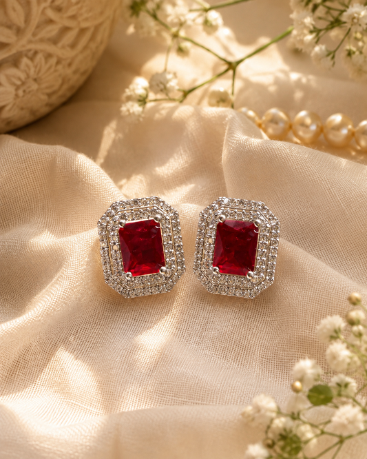 Shimmering Crystals Majesty Statement Studs