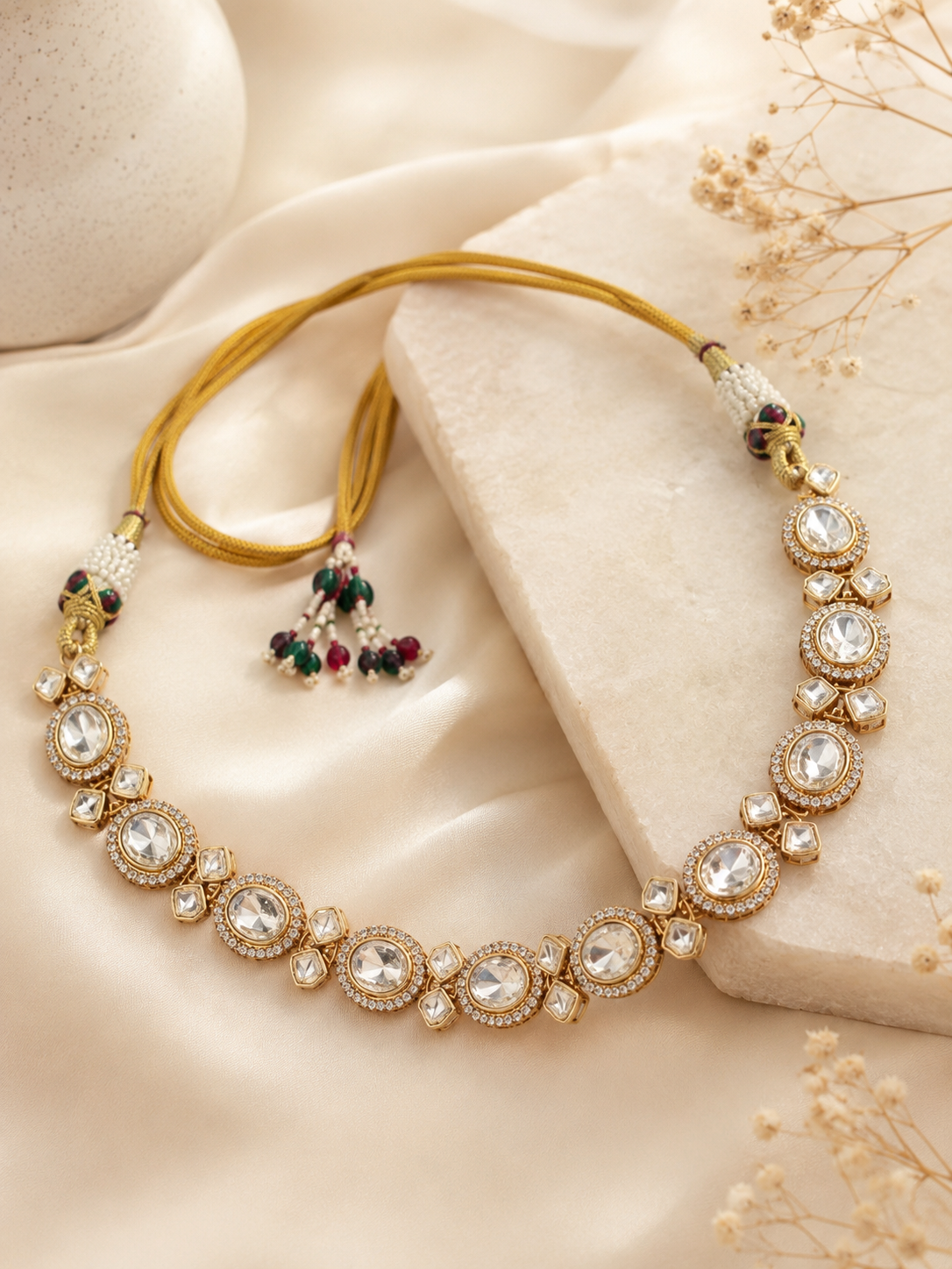 Royal Kundan Adjustable Choker Necklace