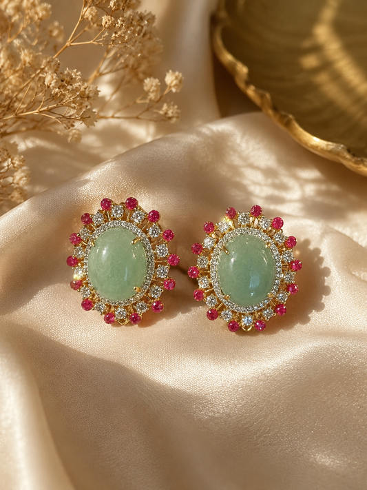 Blush Garden Studs