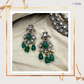 Majestic Emerald Kundan Polki Bridal Set