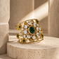 Emerald Heritage Kundan Statement Bracelet