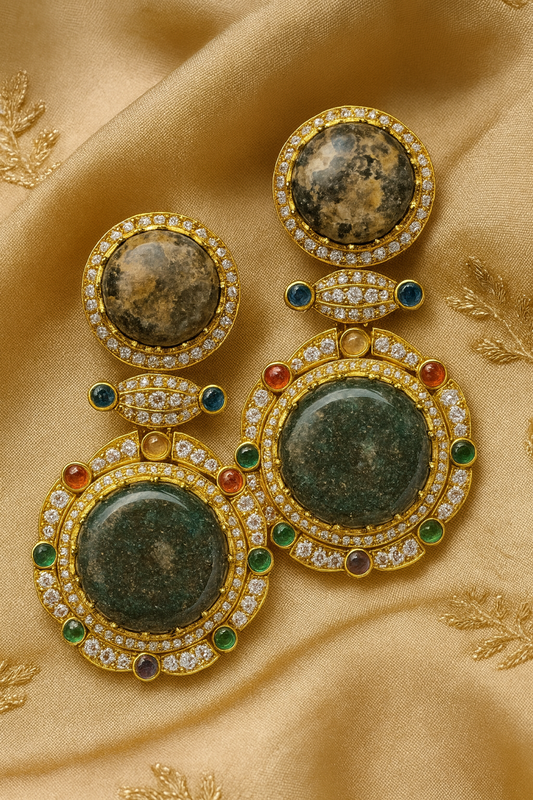 Regal Earthstone Radiance Earrings