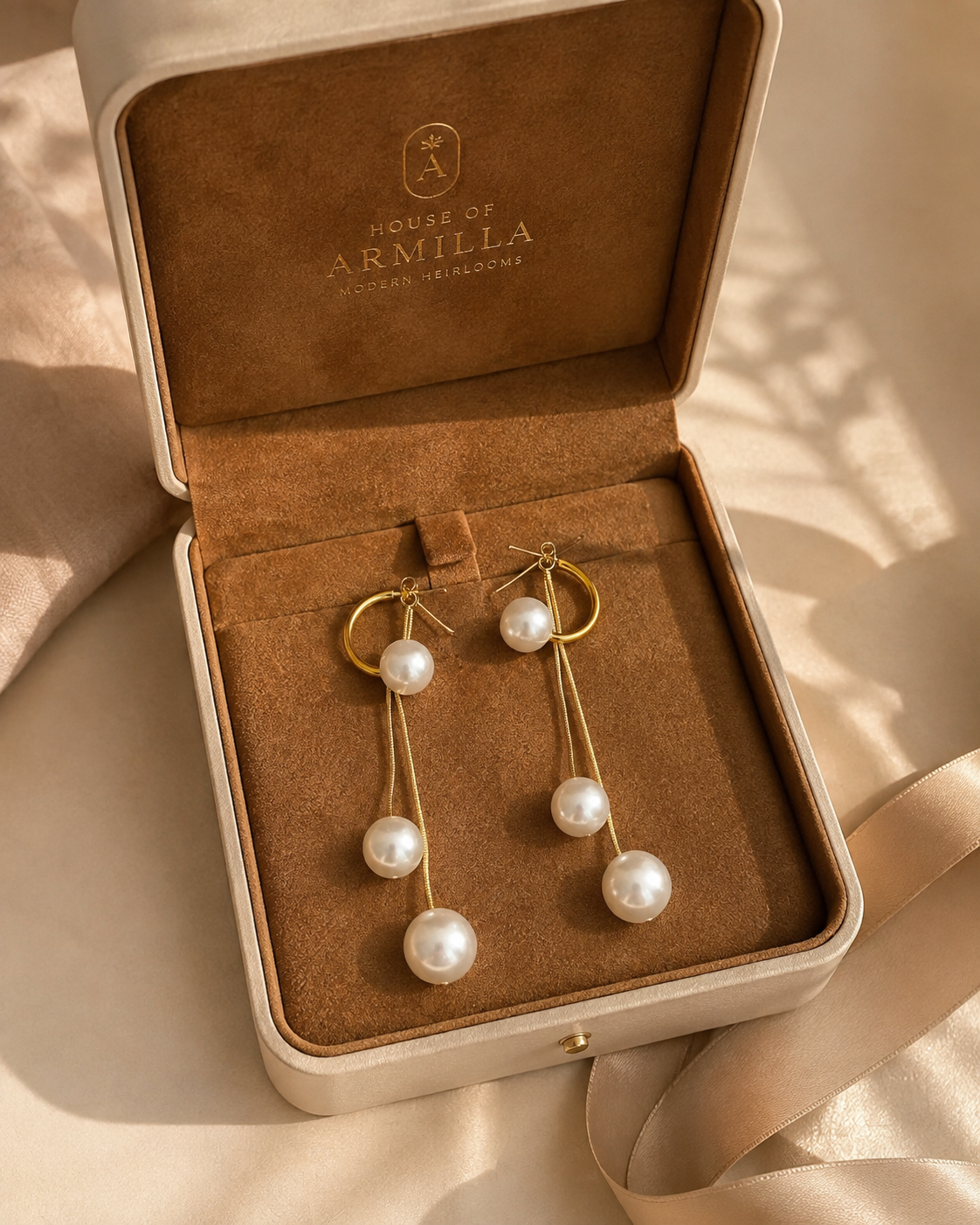 Pearl Cascade Drop Earrings
