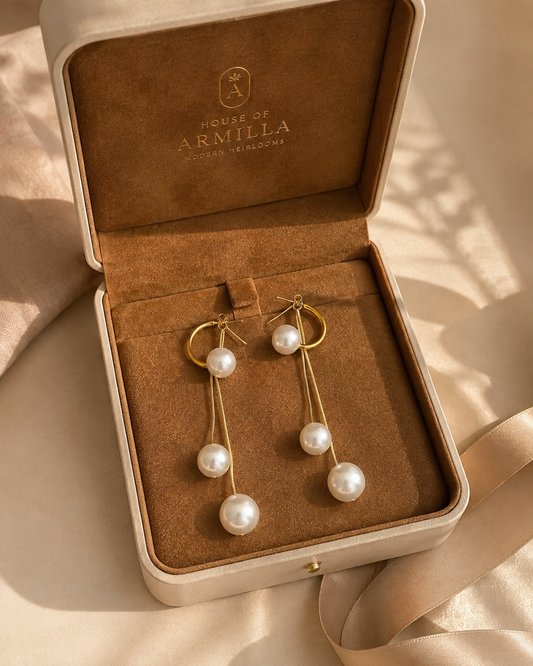 Pearl Cascade Drop Earrings