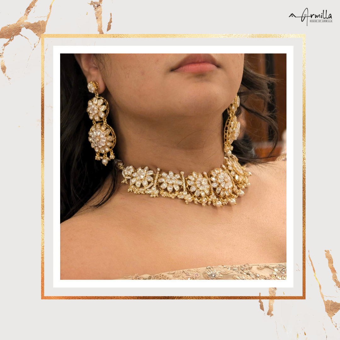 Timeless Royalty – Glass Polki Choker Set