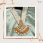 Graceful Pearl & Polki Layered Necklace