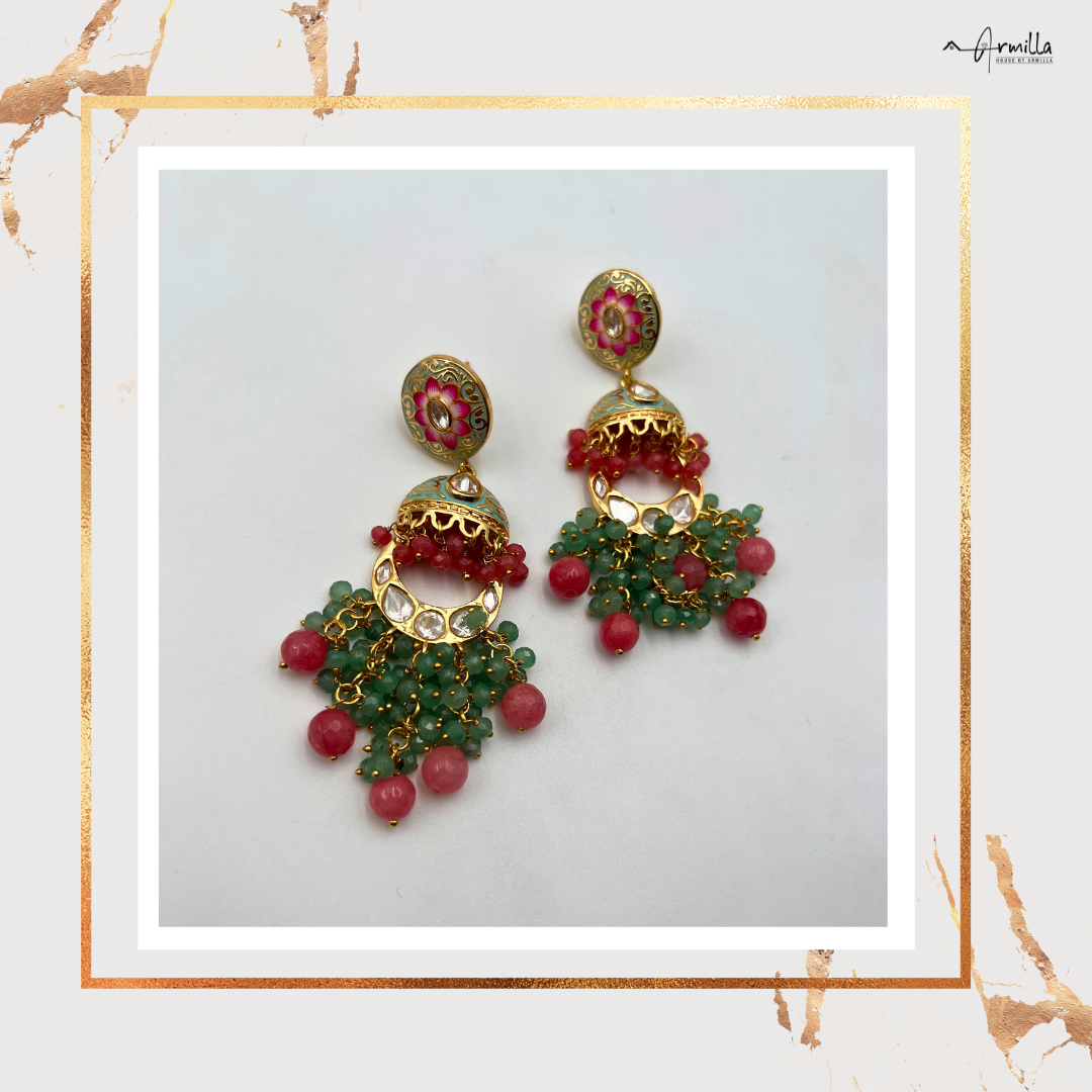 Royal Meenakari & Beaded Grandeur