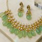 Enchanting Green Kundan & Pearl Choker Set