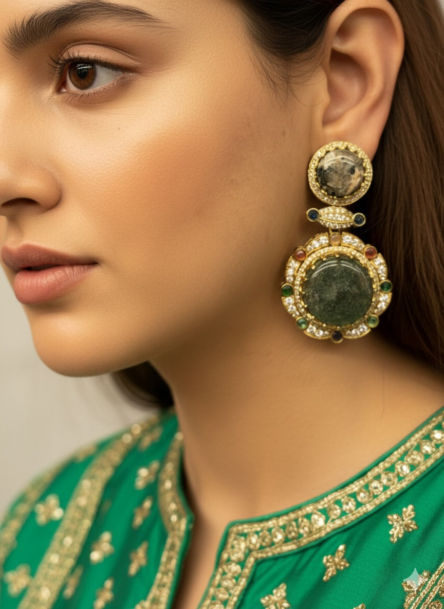 Regal Earthstone Radiance Earrings